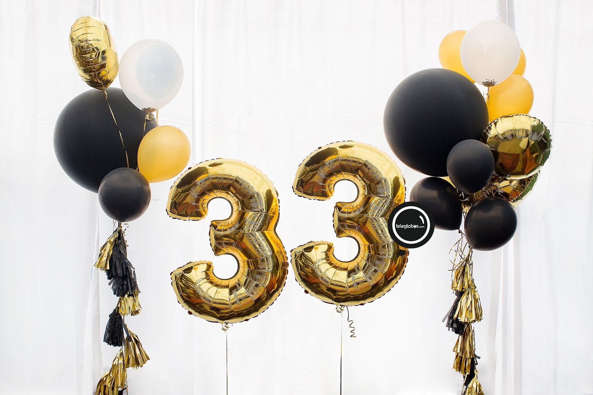 Kit de números gigantes con globos con helio adicionales - Globos y Regalos Teleglobos.com.mx