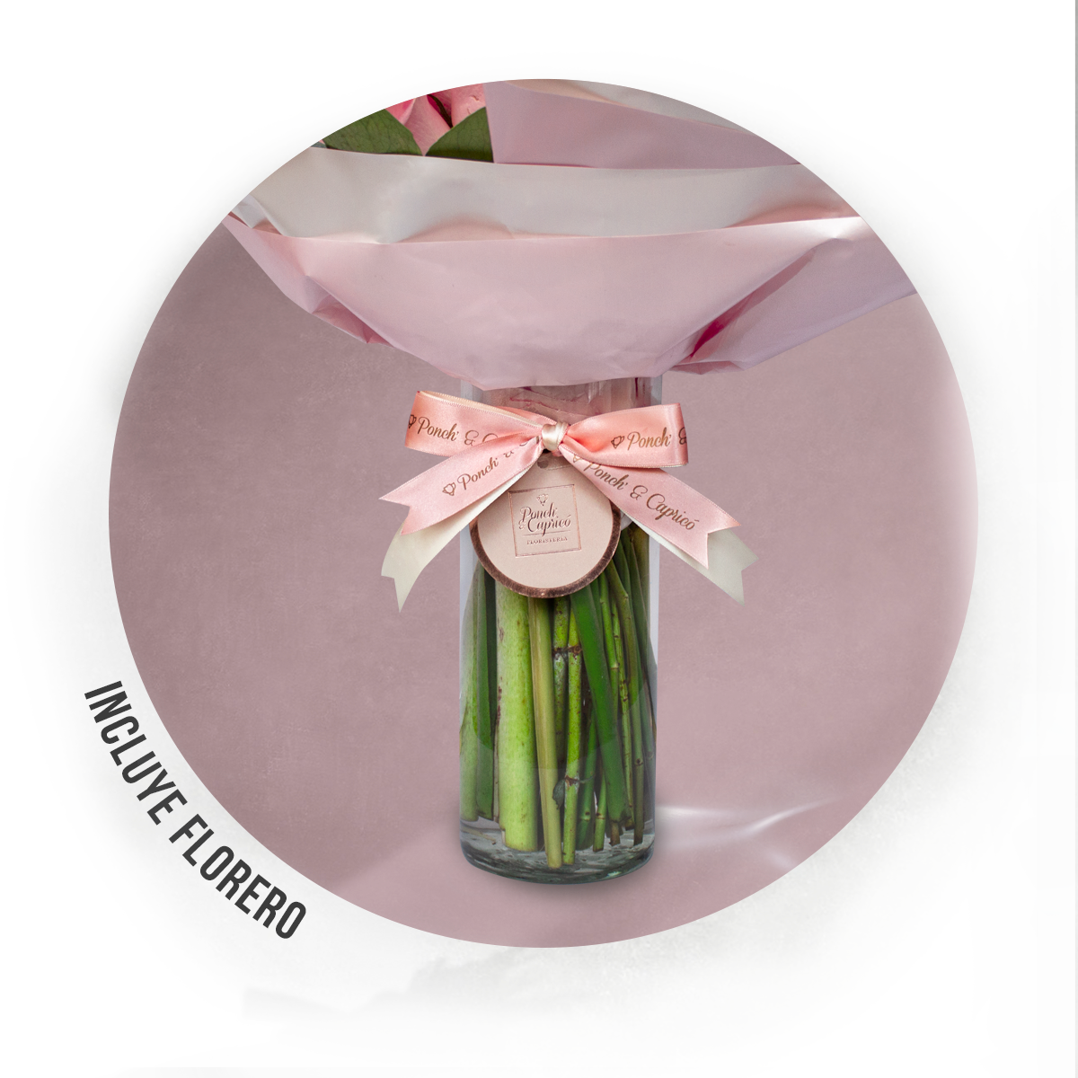 12 Rosas Hermosas, Hawaiana, Gerberas Rojas, Tomatón Café Preservado y Eucalipto -ALA021-