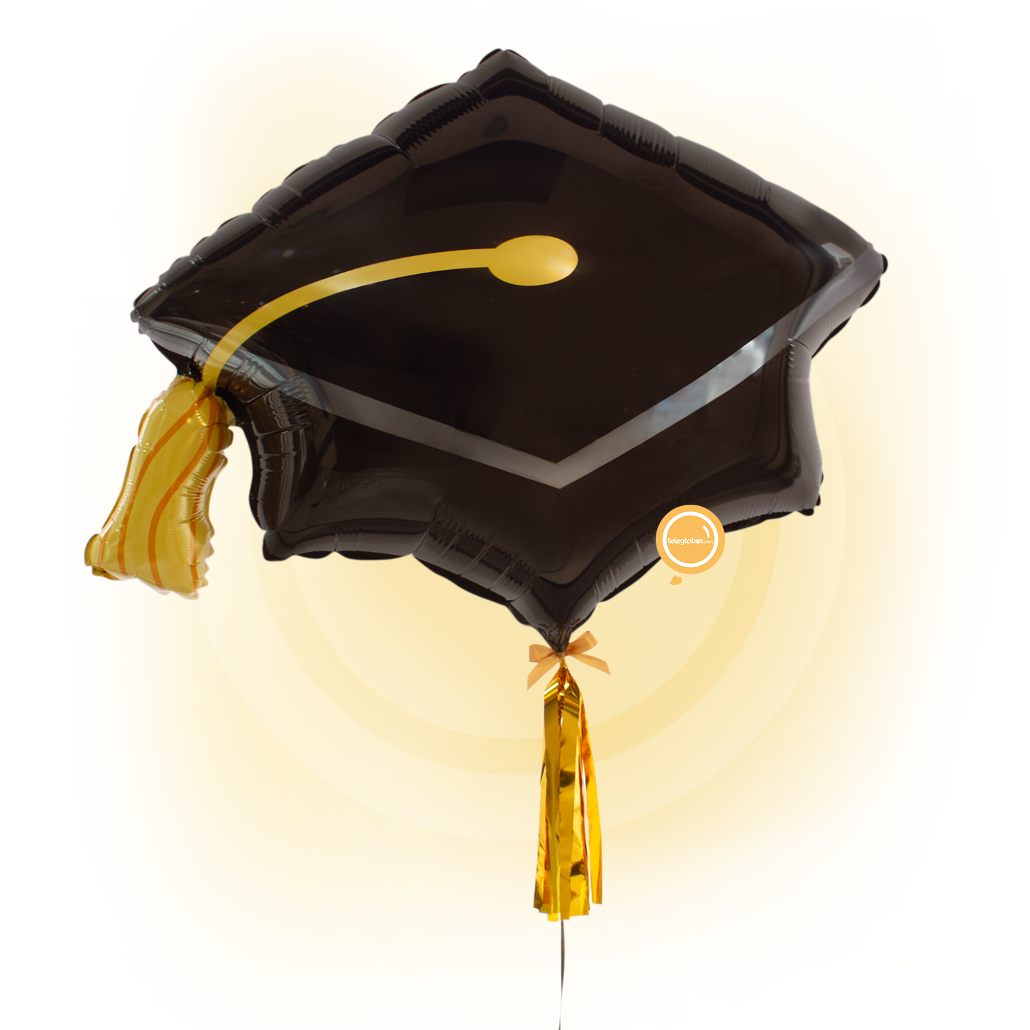Globo Metálico Super Shape de 28" - Black Grad Cap (Birrete de graduación)