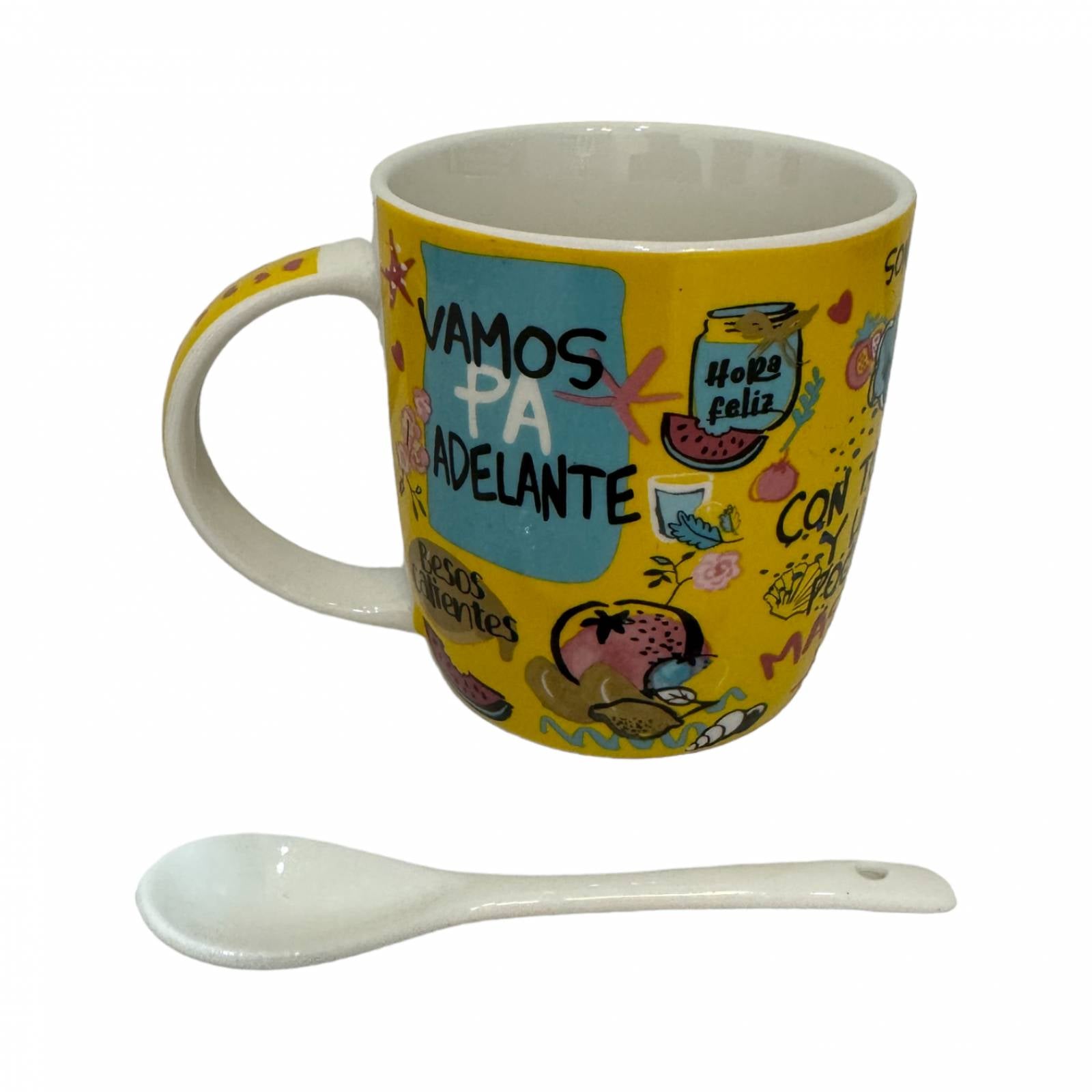 Taza Vamos Pa Delante c/cuchara