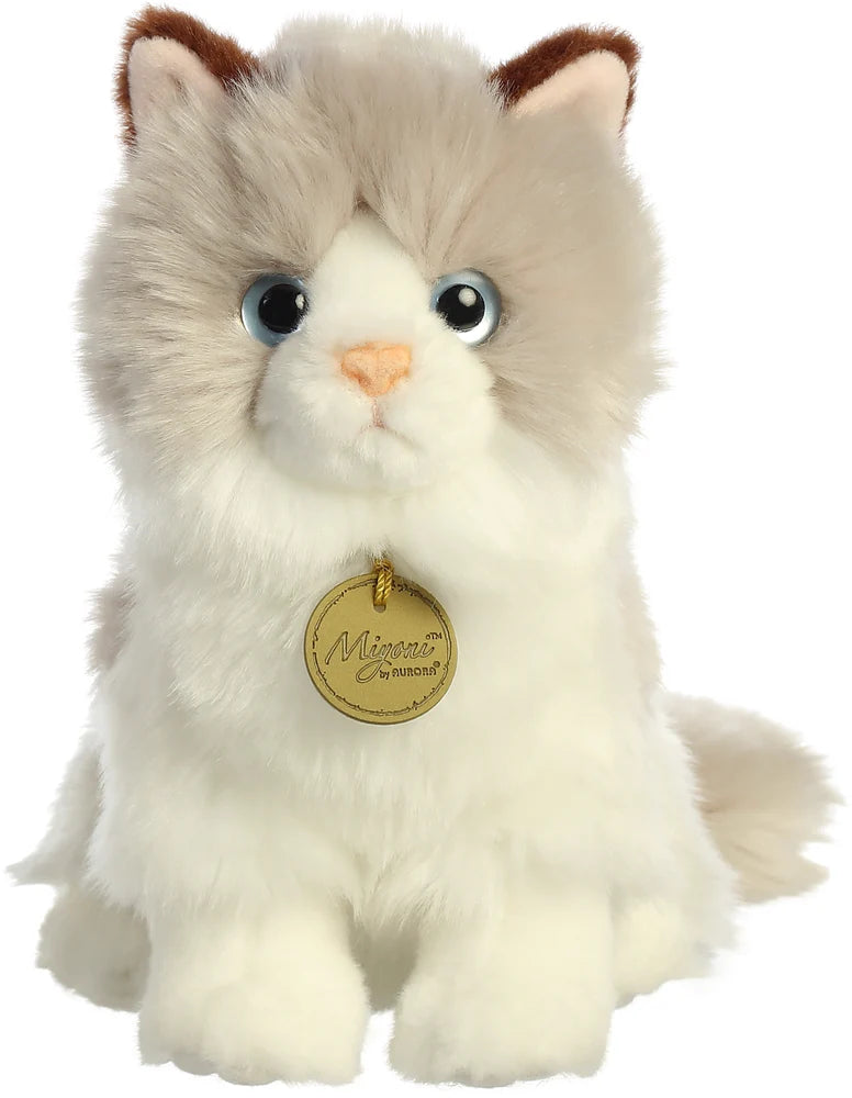 Peluche Aurora - Gato Ragdoll de 9"