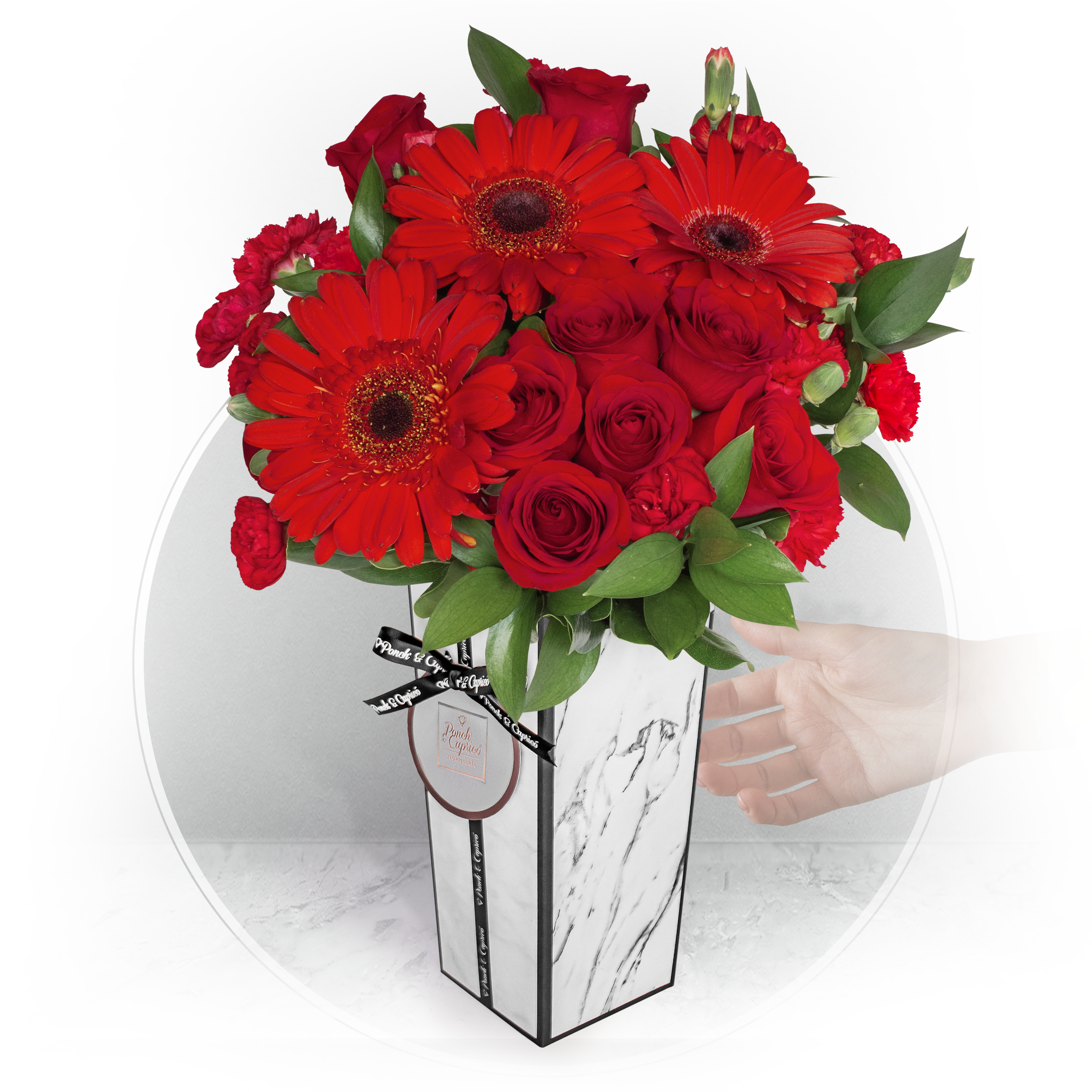 Arreglo de Rosas Rojas y Gerberas - Envío gratis hoy