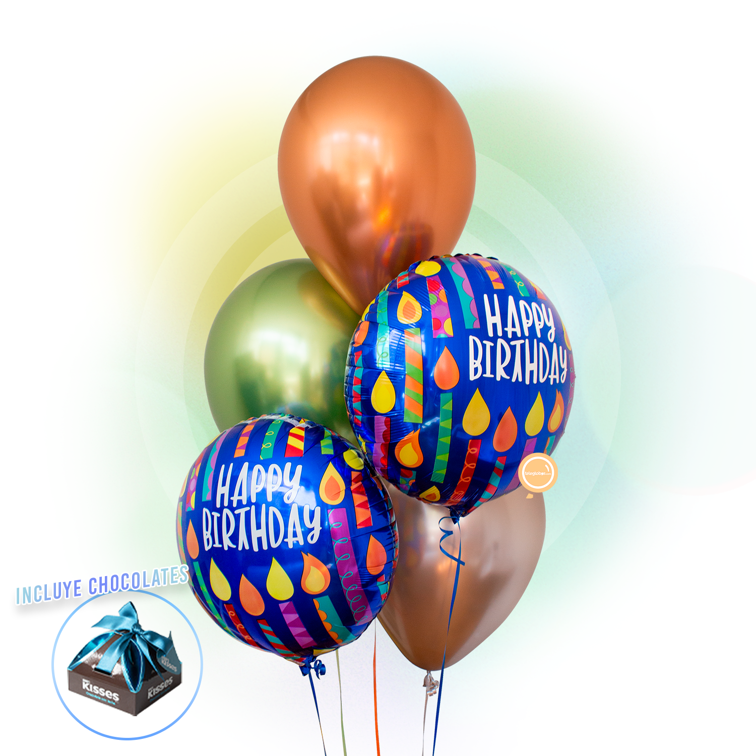 Bouquet de Cumpleaños -Multicolor Candles-