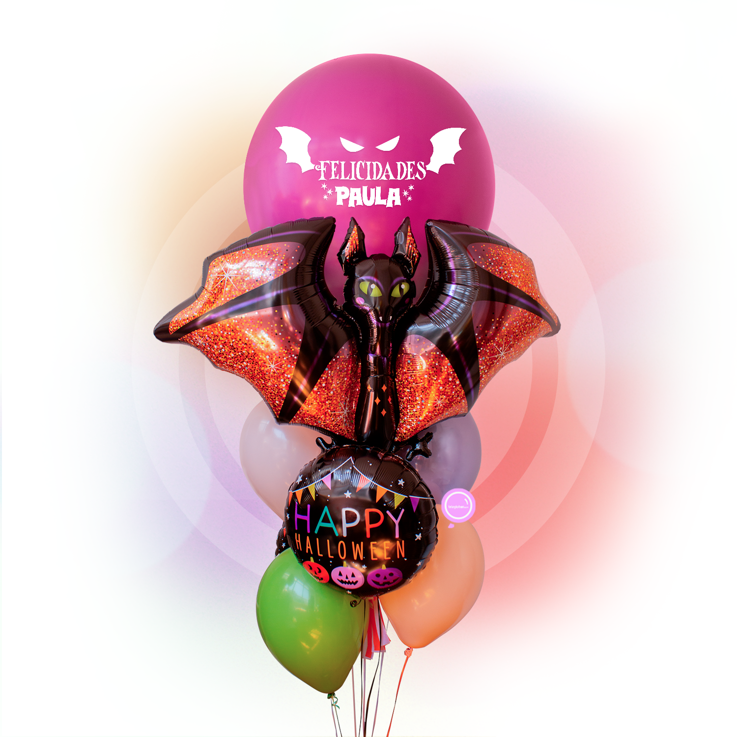 Bunch de Globos Inspira Halloween - Glamorous Bats -