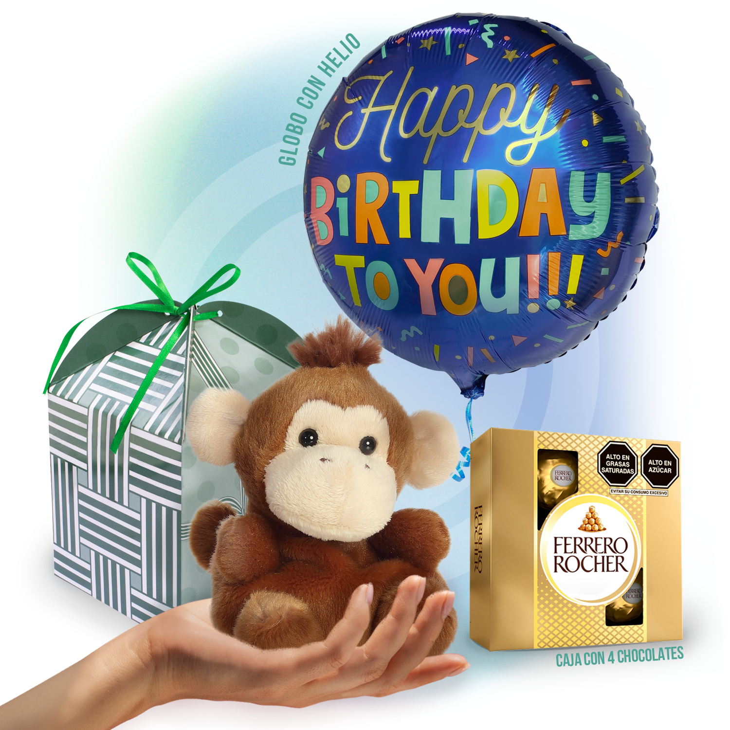 Globo de cumpleaños con peluche - Envío Gratis en CDMX