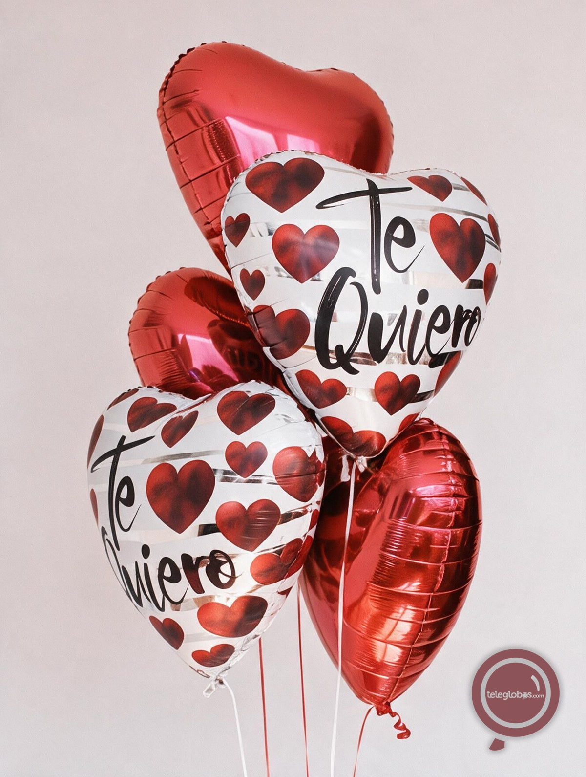 Bouquet de Globos de Amor Inflados con Helio - Te quiero