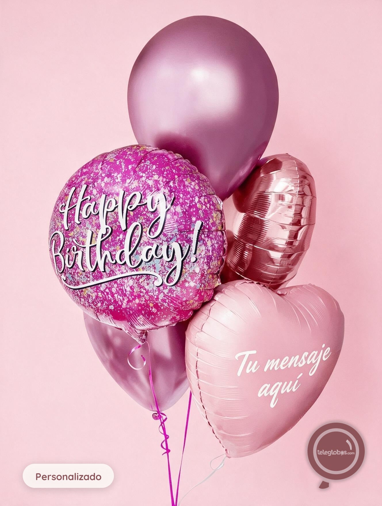 Bouquet de Cumpleaños Personalizado -Pink Birthday-