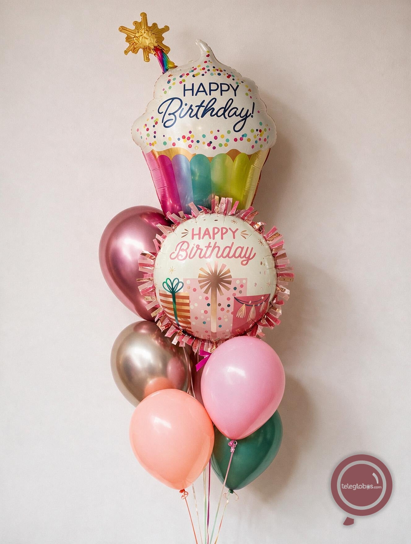 Bouquet de Cumpleaños -Cupcake y Regalos-