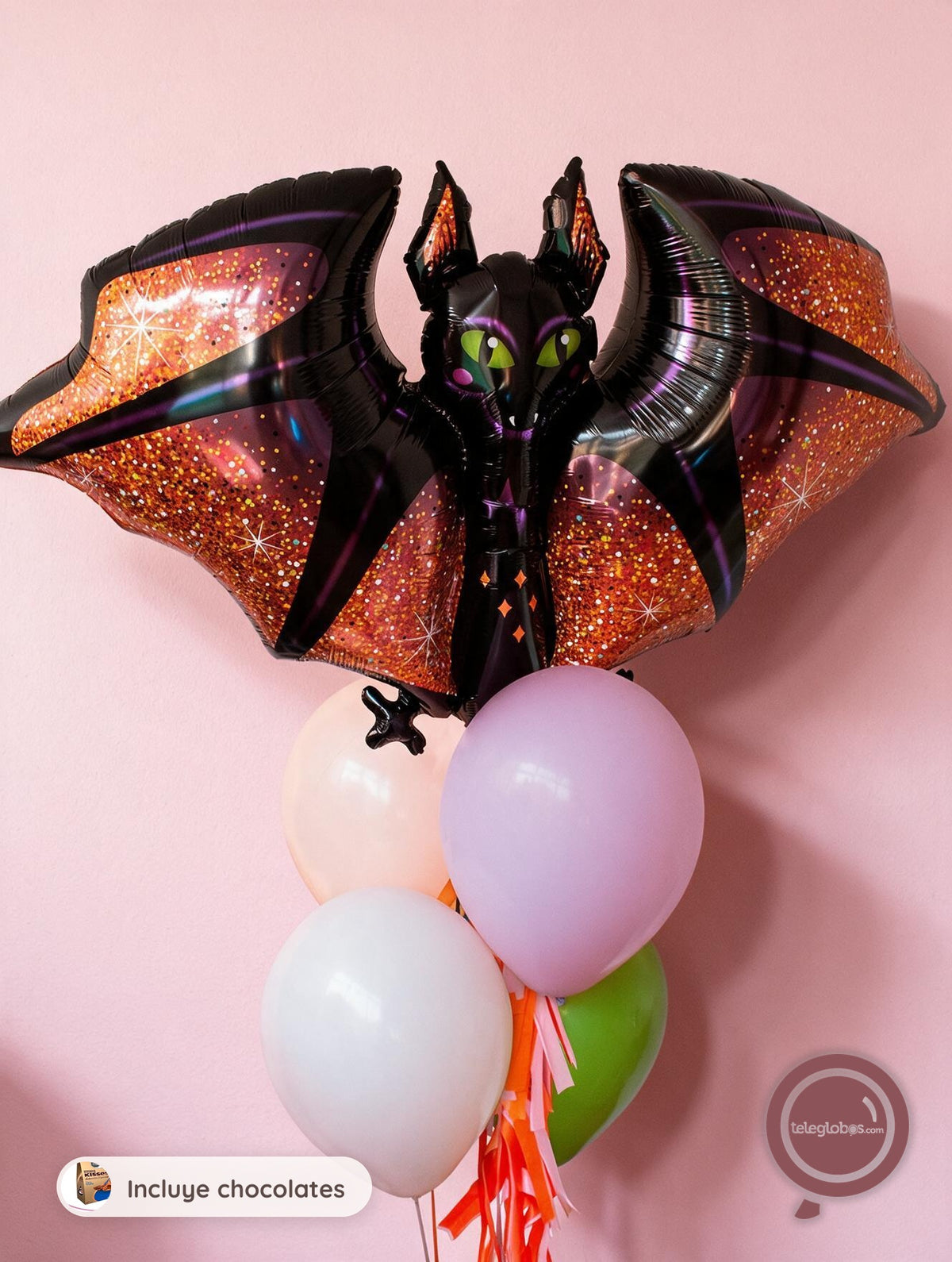 Bouquet de Globos para Halloween - Glamorous Bats -