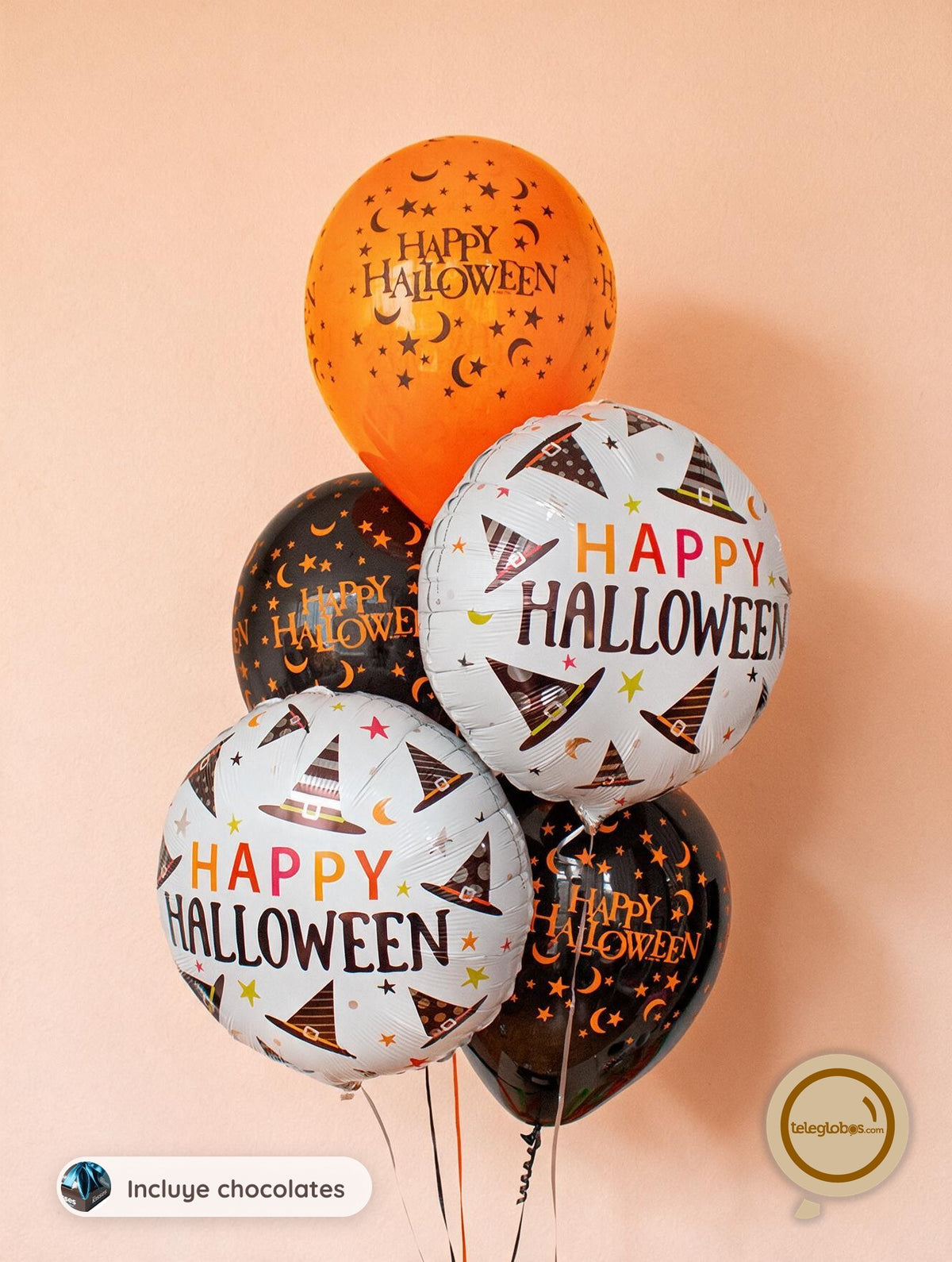 Bouquet de Globos para Halloween - Pumpkin Jack -