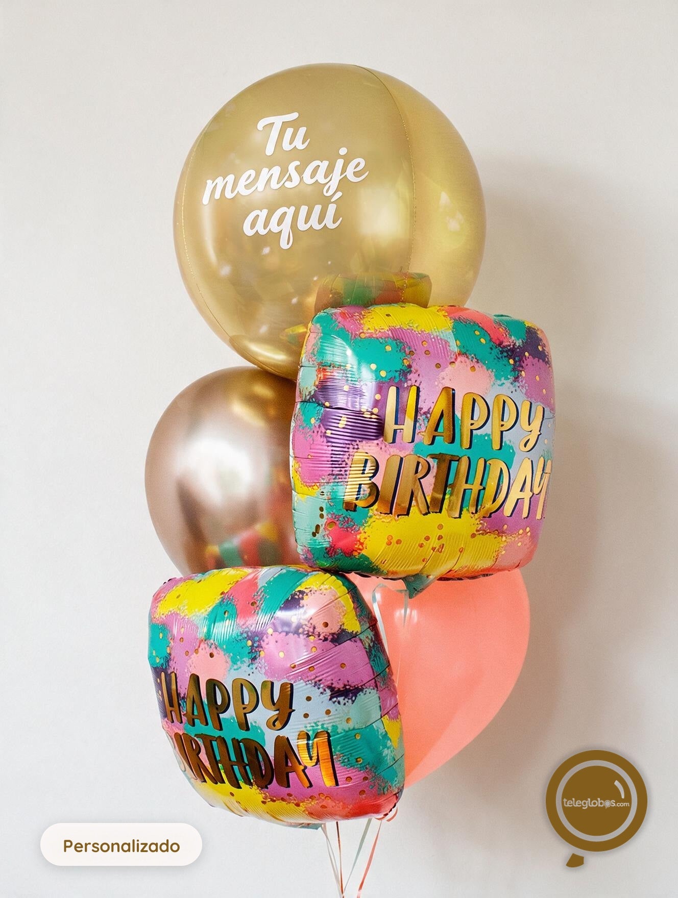 Bunch de Globos Inflados con Helio -Pintura Mágica-
