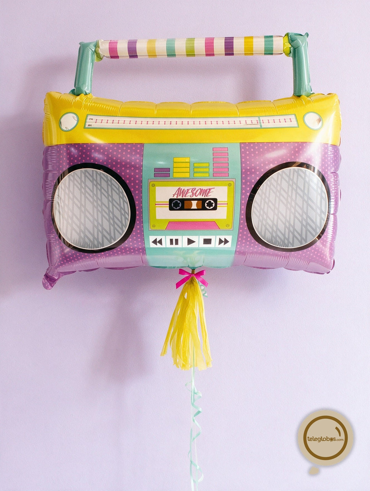 Globo Metálico Super Shape de 27" - Awesome Party Boom Box