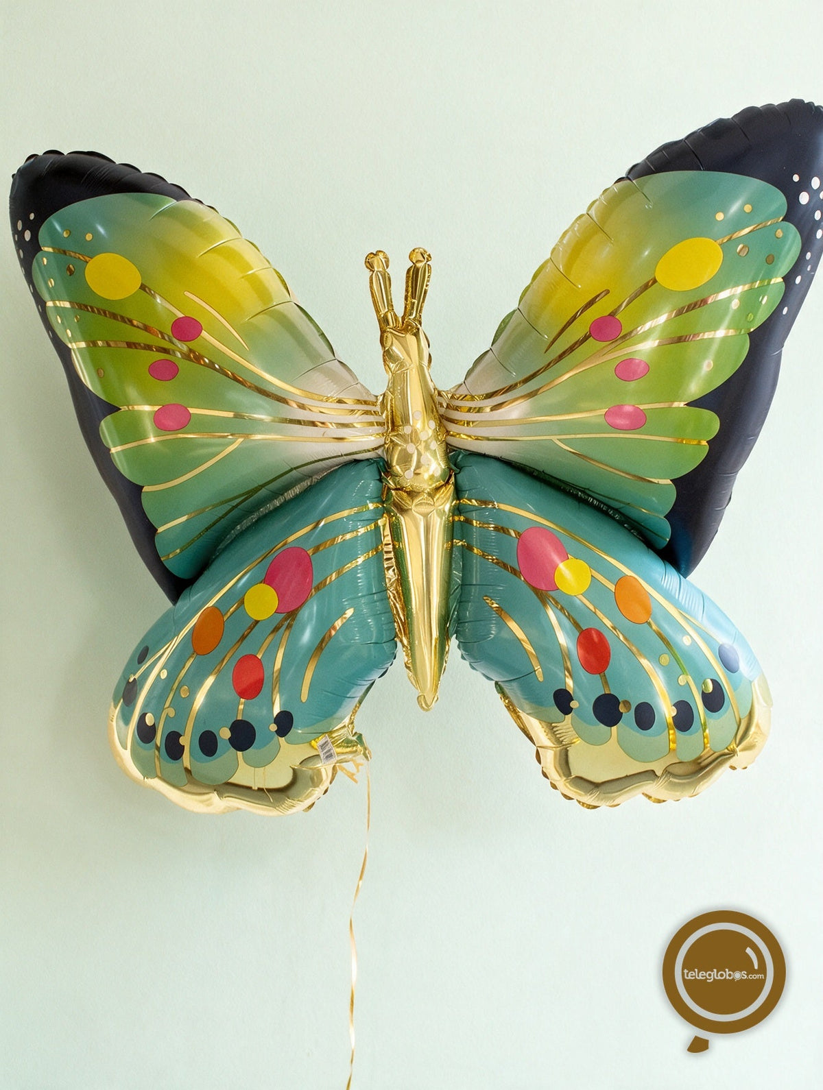 Globo Metálico Super Shape de 30" - Vibrant Blue Satin Butterfly