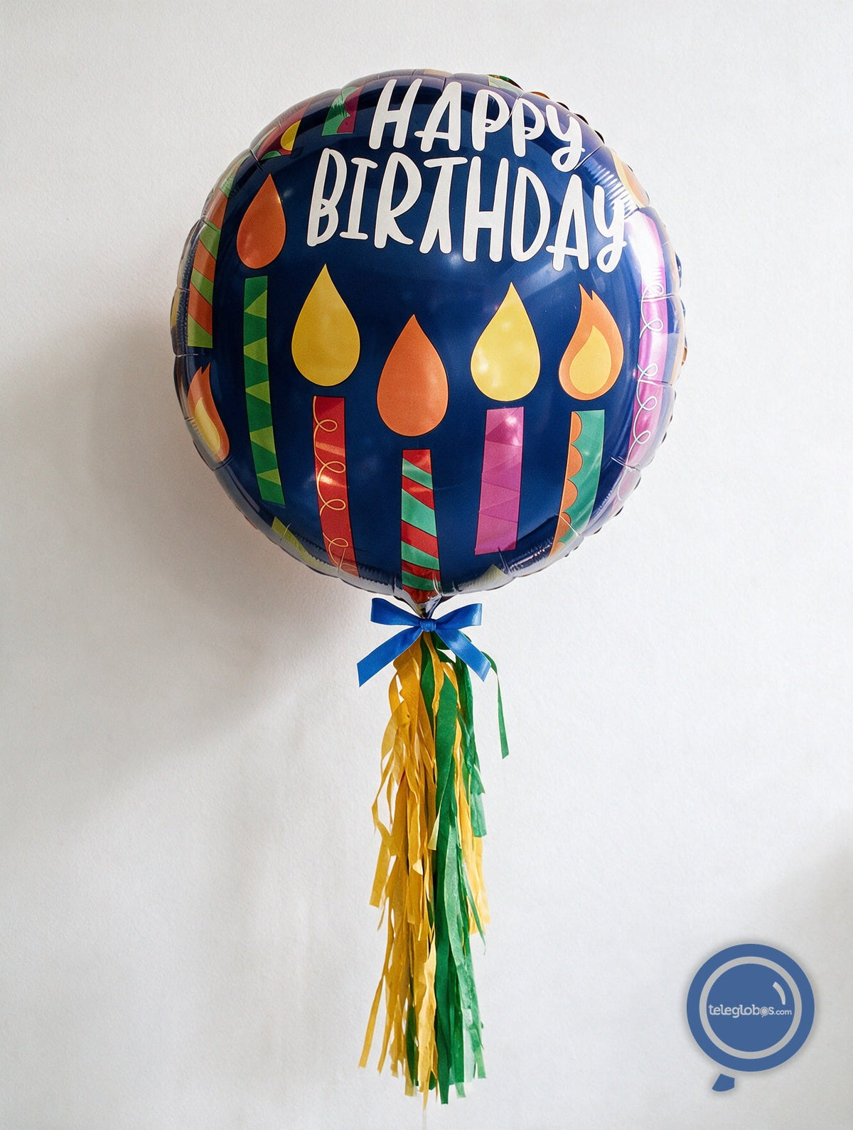 Globo Metálico Super Shape de 32" - Happy Birthday Candles