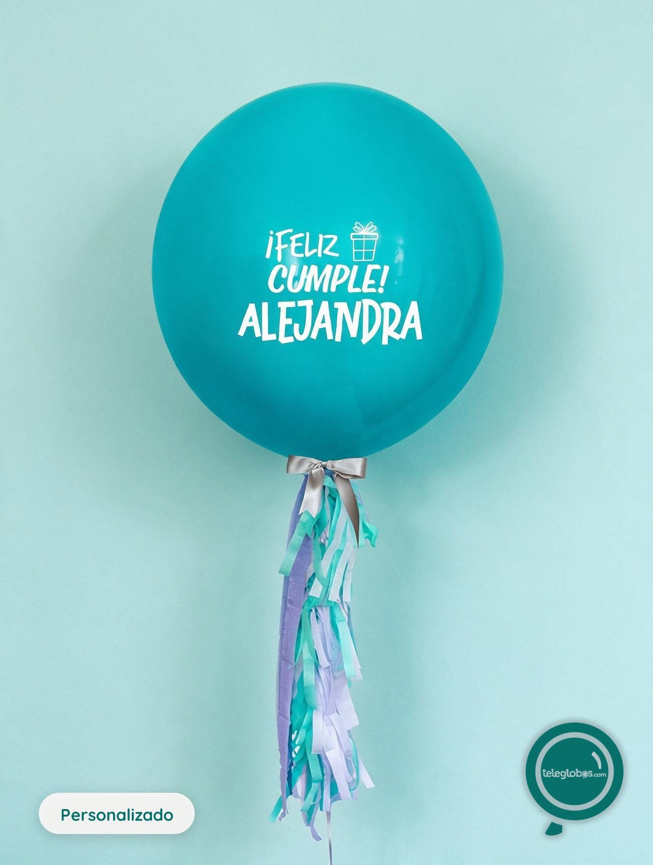 Globo Personalizado de 24" Azul Caribe