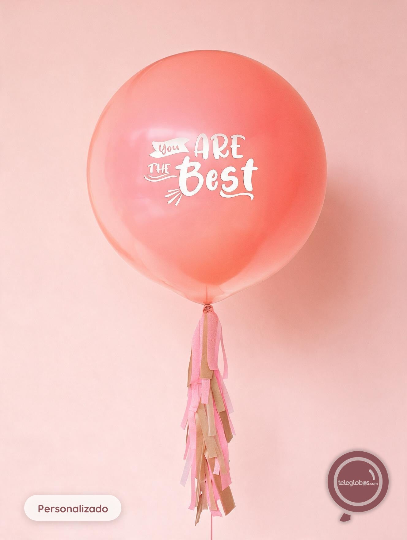 Globo Personalizado de 24" Pastel Mate Rosado
