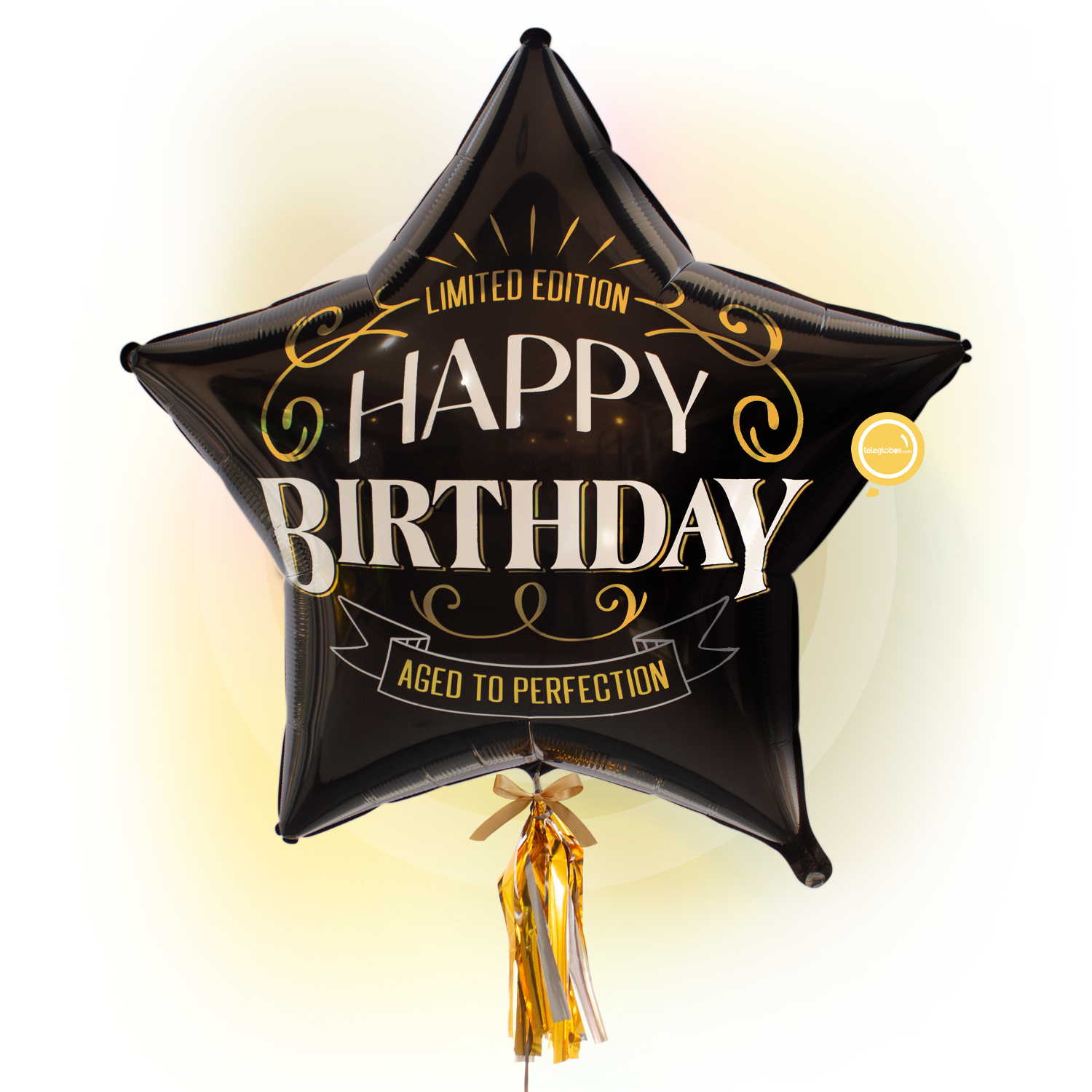 Globo Metálico Super Shape de 28" - Happy Birtday - Better With Age