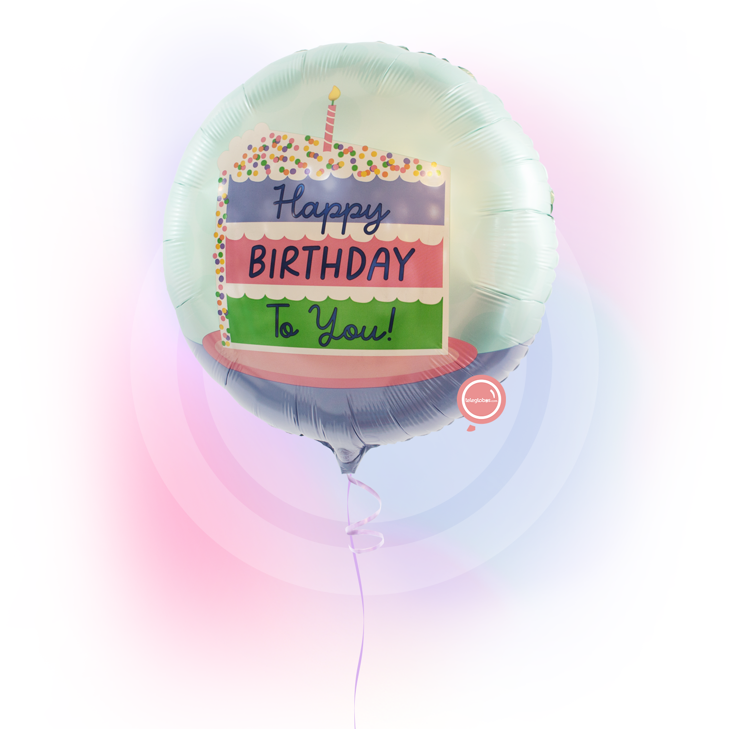 Globo Metálico de 18" Satin Happy Birthday