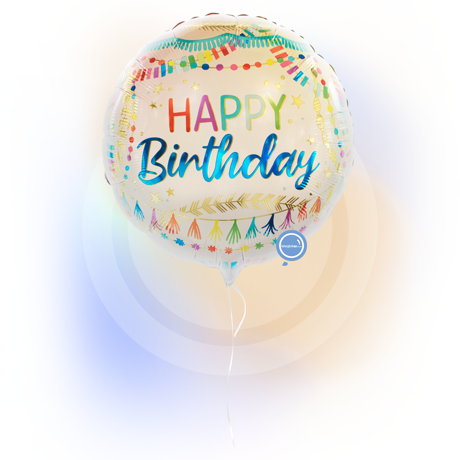 Globo Metálico de 18" Birthday Streamers