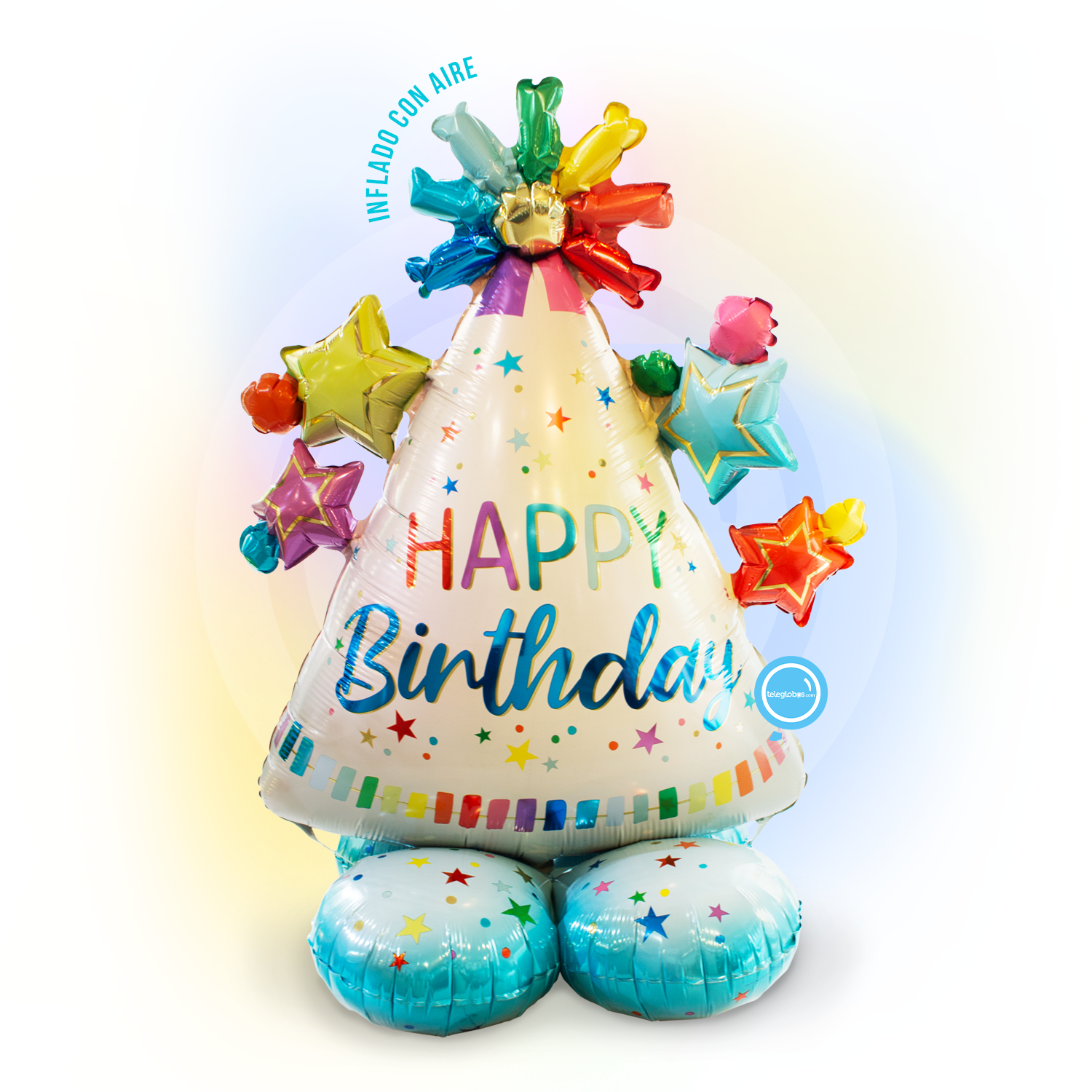 balloon Metal Airloonz Junior of 36 " - Happy Birthday