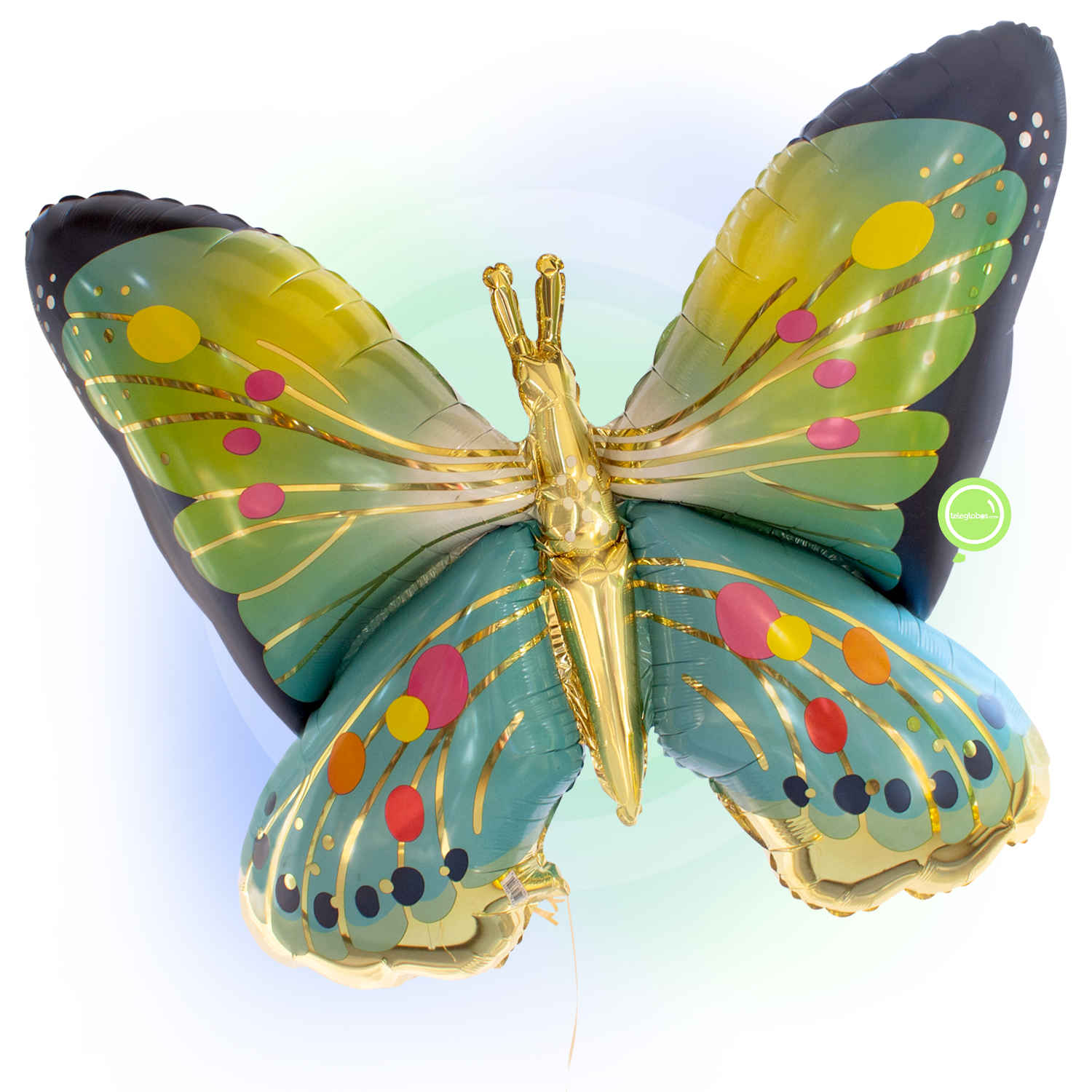 balloon Metallic Super Shape of 30 " - Vibrant Blue Satin Butterfly