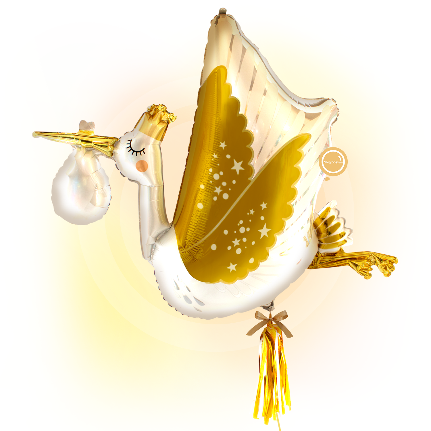 Globo con Helio para Baby Shower - Cigüeña