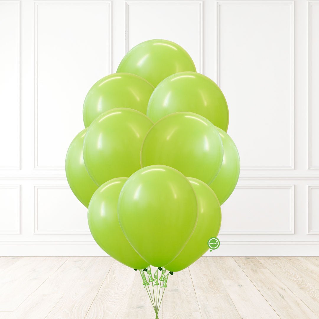 10 Globos de látex unicolor inflados con helio 12 Pulgadas | Globos y Regalos Teleglobos.com.mx.