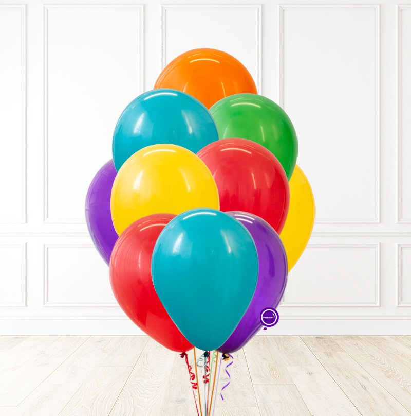 10 Globos de látex unicolor inflados con helio 12 Pulgadas | Globos y Regalos Teleglobos.com.mx.