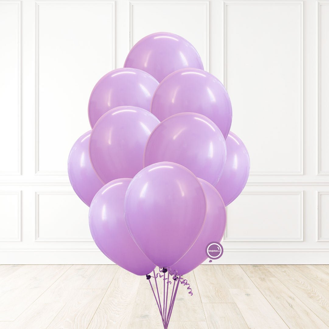 10 Globos de látex unicolor inflados con helio 12 Pulgadas | Globos y Regalos Teleglobos.com.mx.
