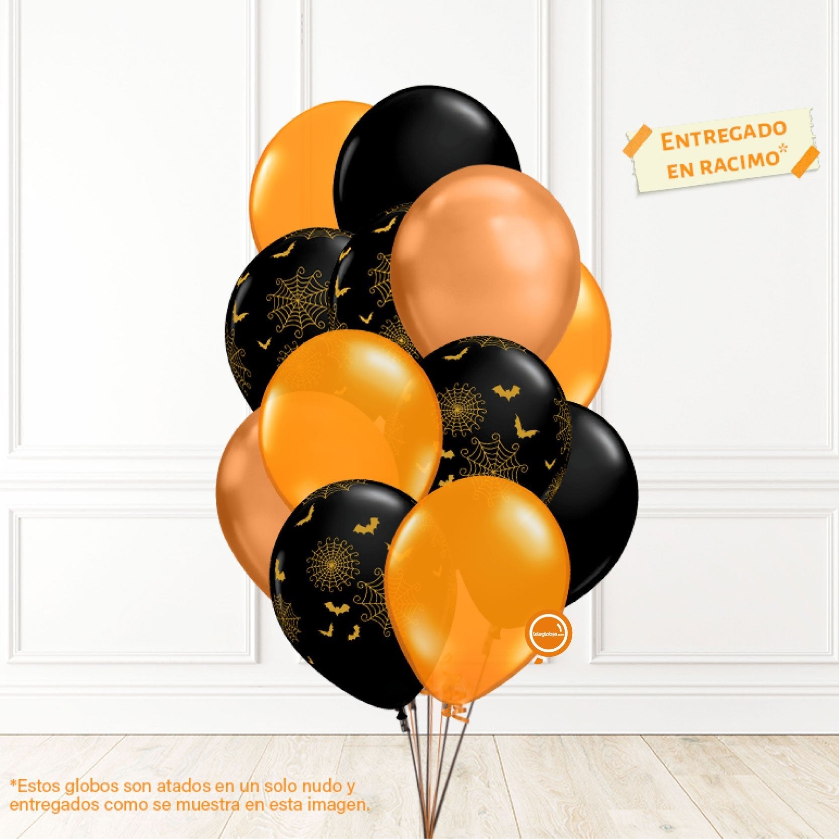 12 globos inflados con helio -Halloween II- Bio* -RACHA03- | Globos y Regalos Teleglobos.com.mx.