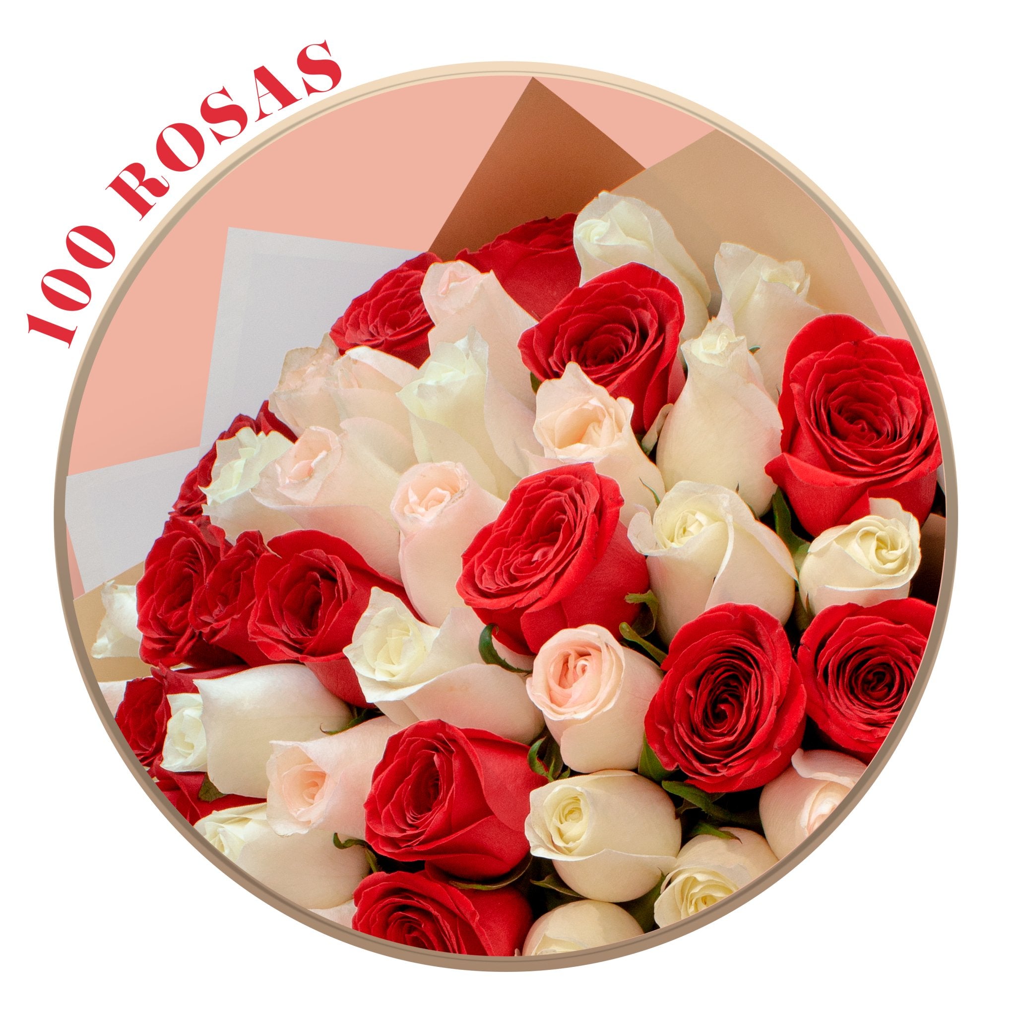 50, 100 or 150 red, beautiful roses, Peach Avalanche and Miss in Branch