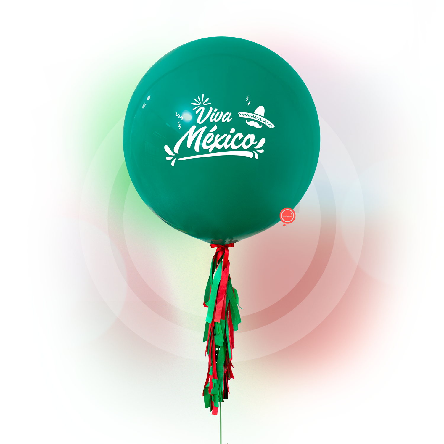 balloon Personalized 24 "Fashion Green Inflado with Helio