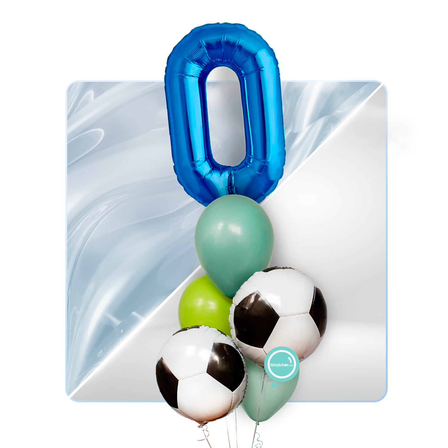 Kit Celebra -Futbol para Todos- con Globos de Helio