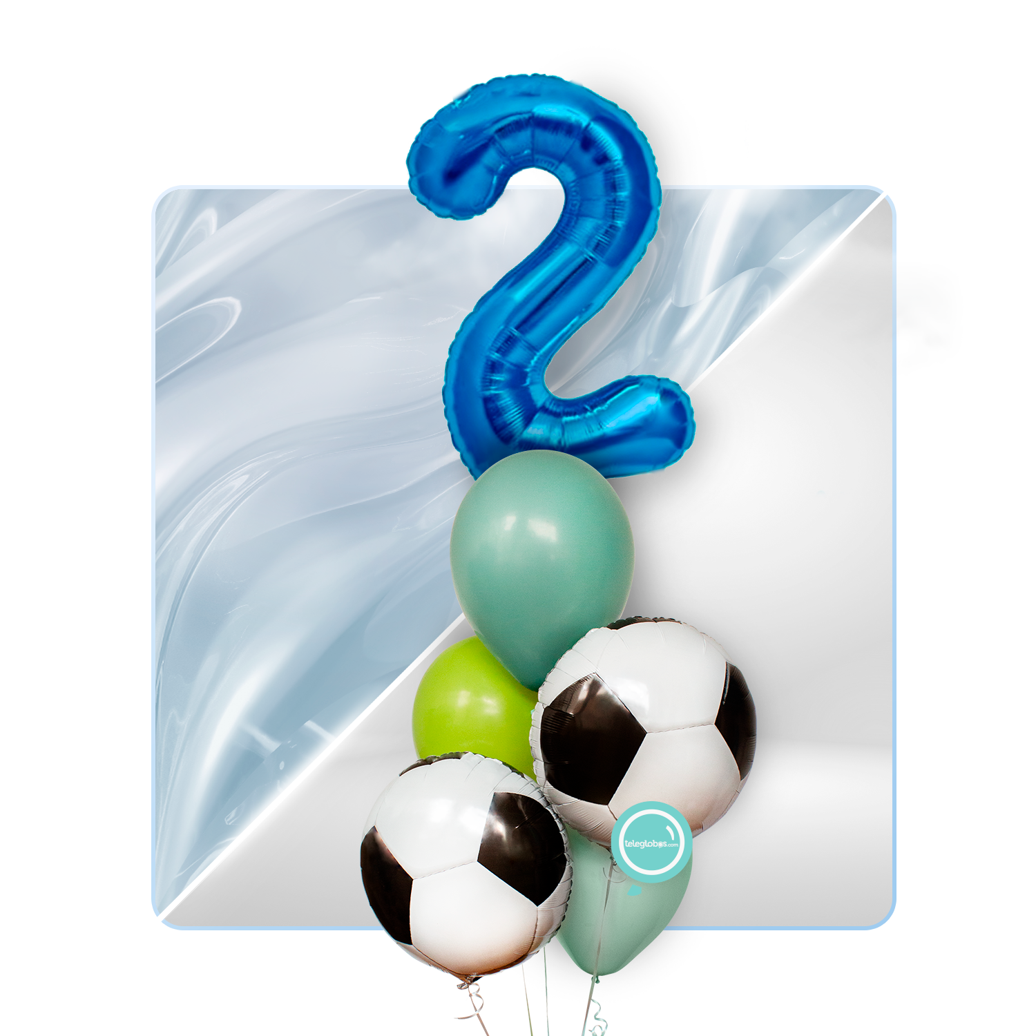 Kit Celebra -Futbol para Todos- con Globos de Helio