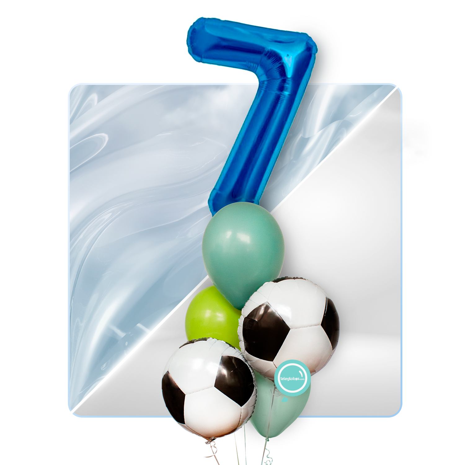 Kit Celebra -Futbol para Todos- con Globos de Helio