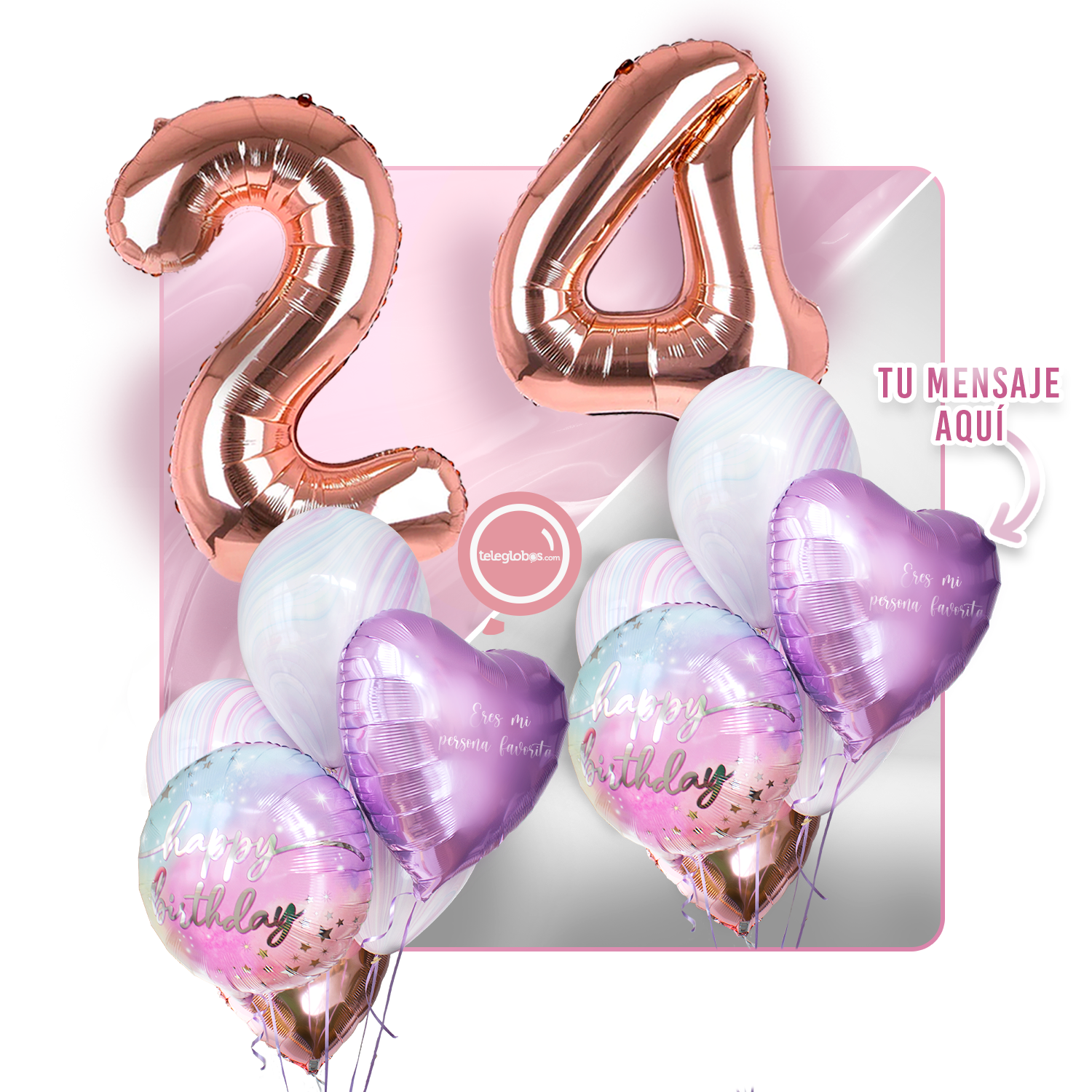 Kit celebrates -rainbow day- with balloons Helium