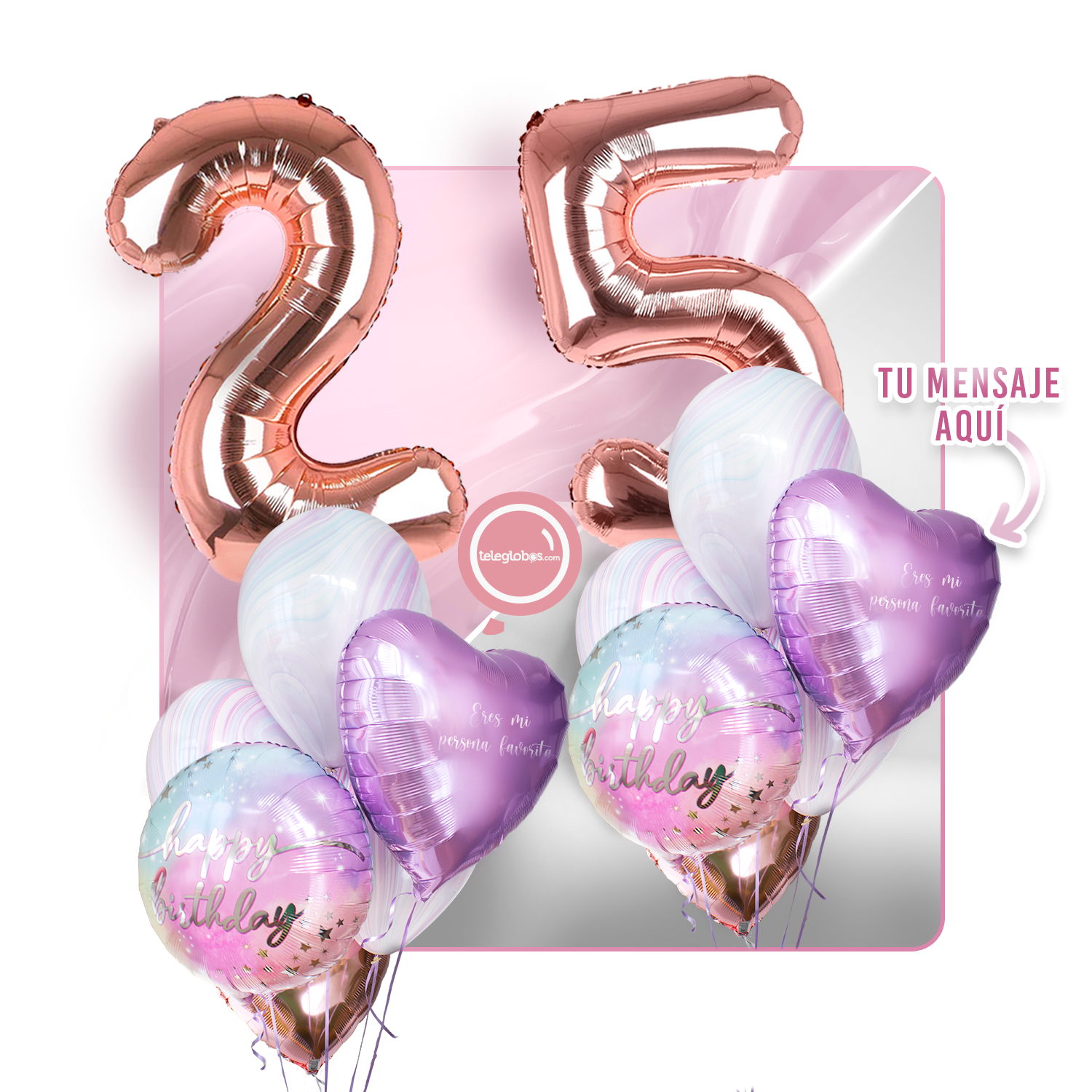 Kit celebrates -rainbow day- with balloons Helium