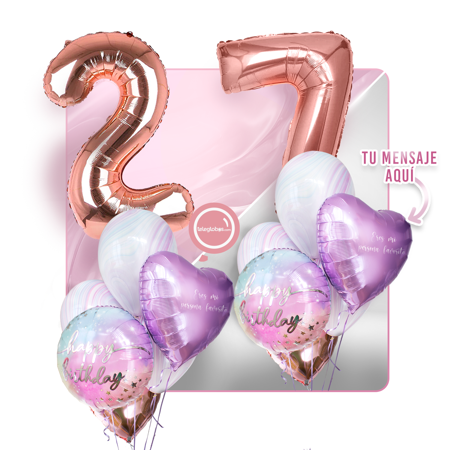 Kit celebrates -rainbow day- with balloons Helium