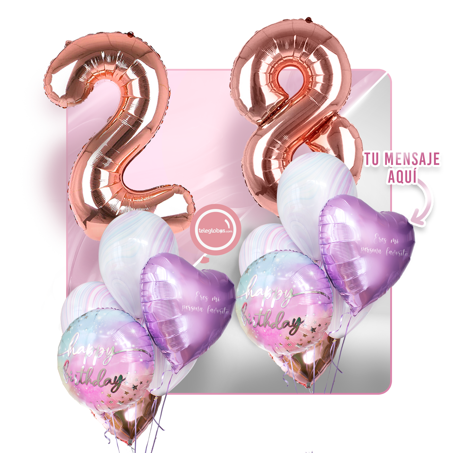 Kit celebrates -rainbow day- with balloons Helium