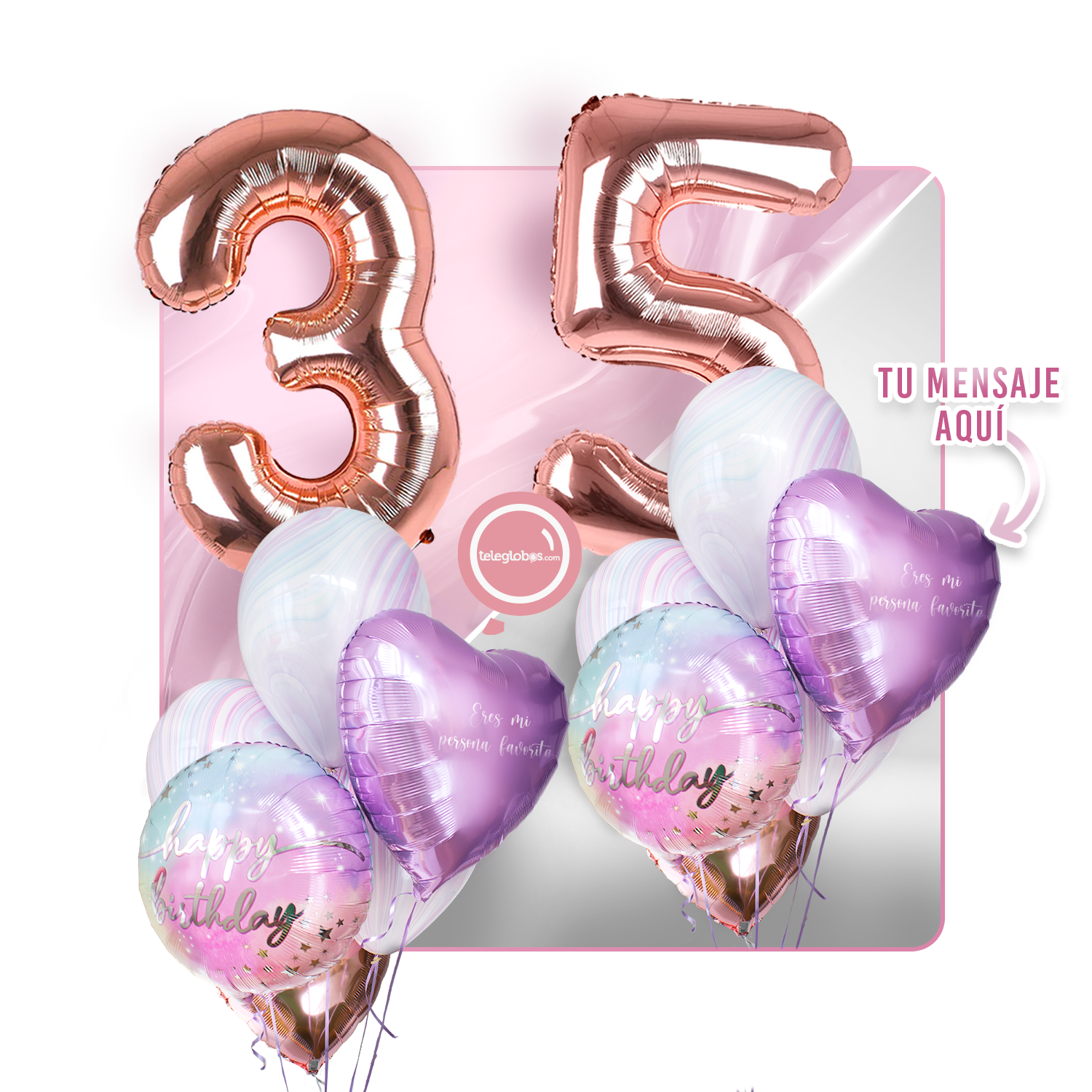 Kit celebrates -rainbow day- with balloons Helium