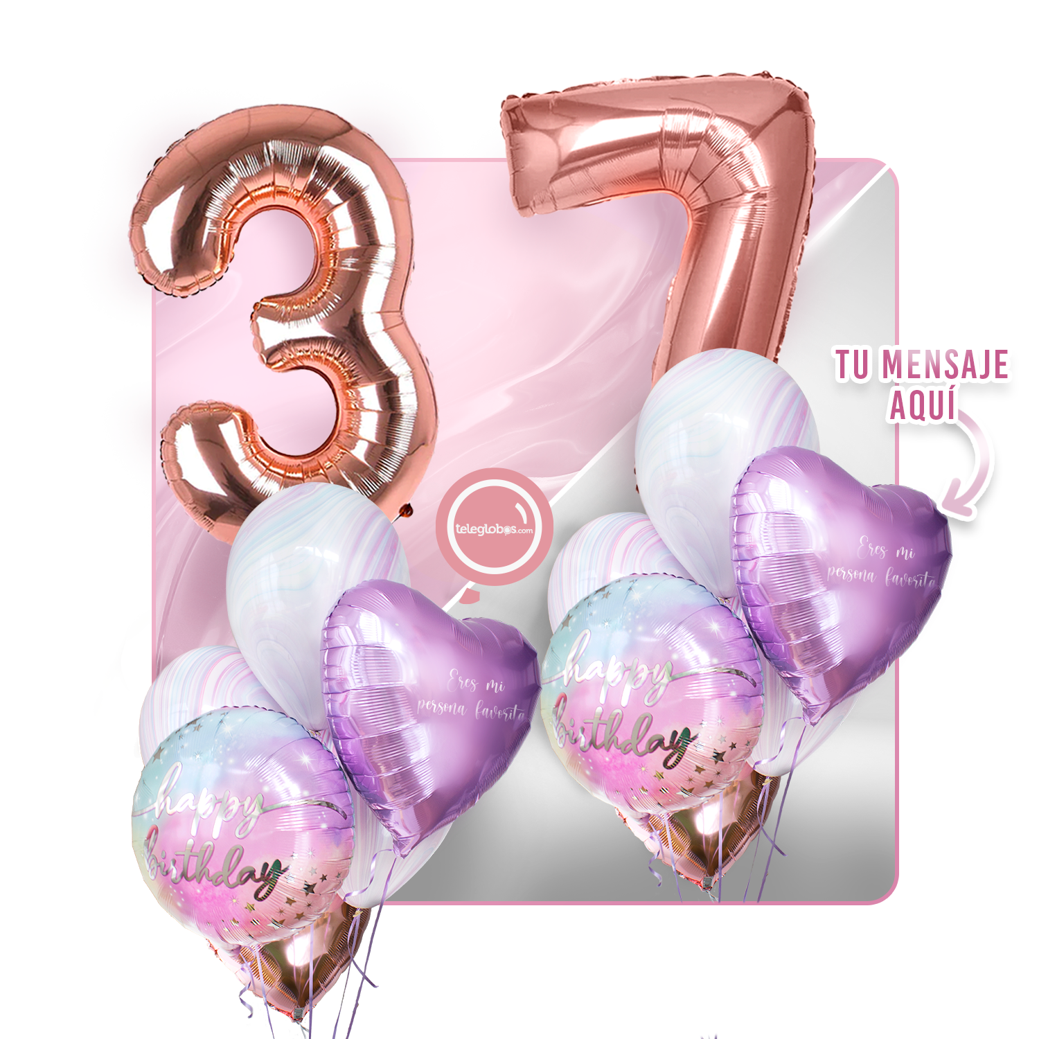 Kit celebrates -rainbow day- with balloons Helium