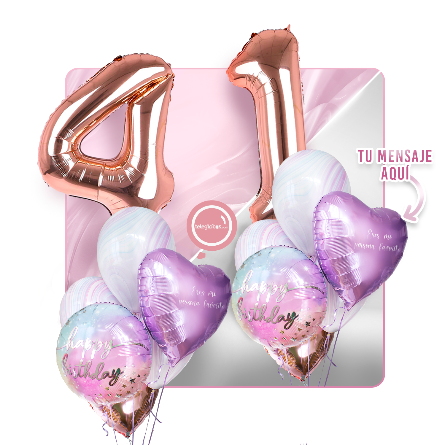 Kit celebrates -rainbow day- with balloons Helium