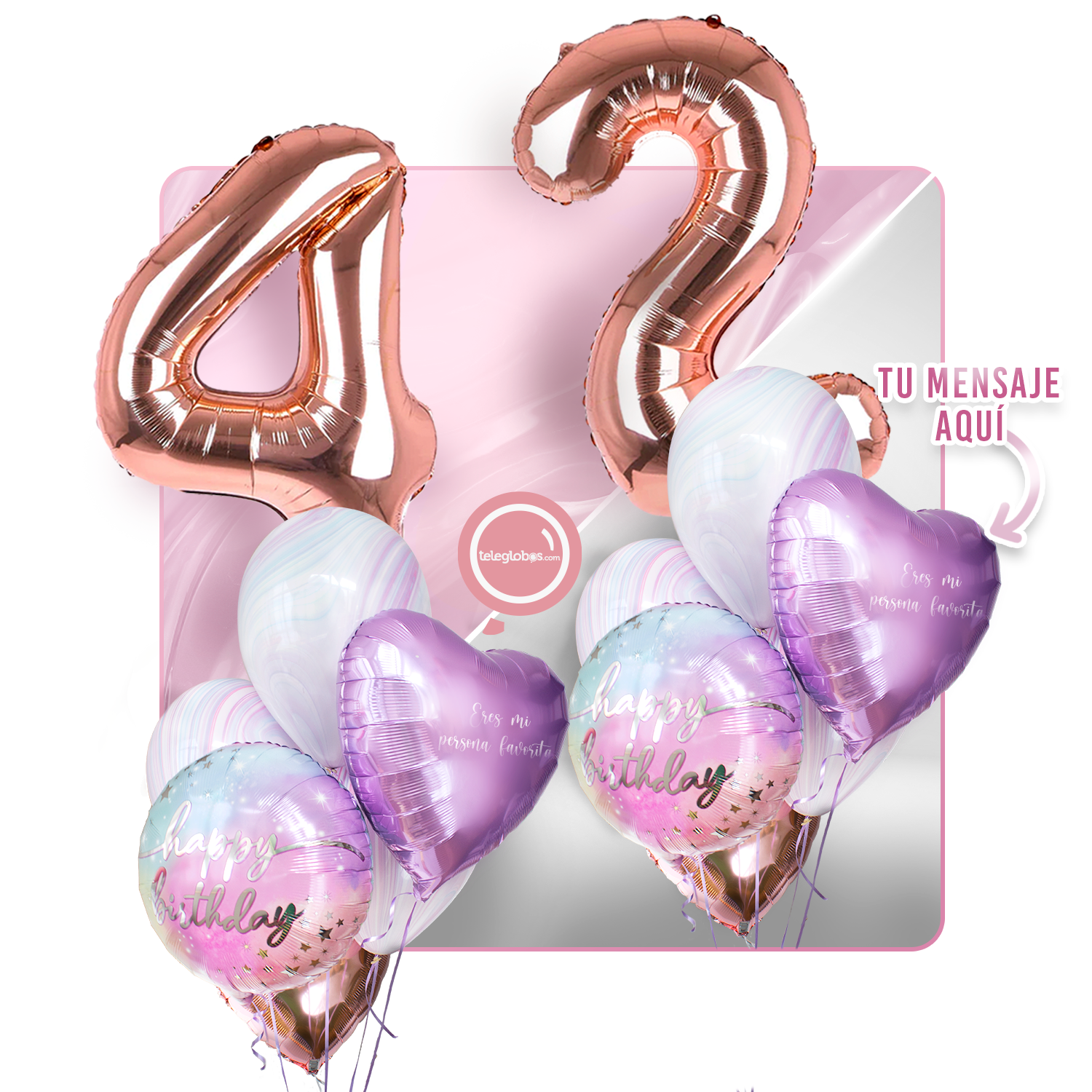 Kit celebrates -rainbow day- with balloons Helium