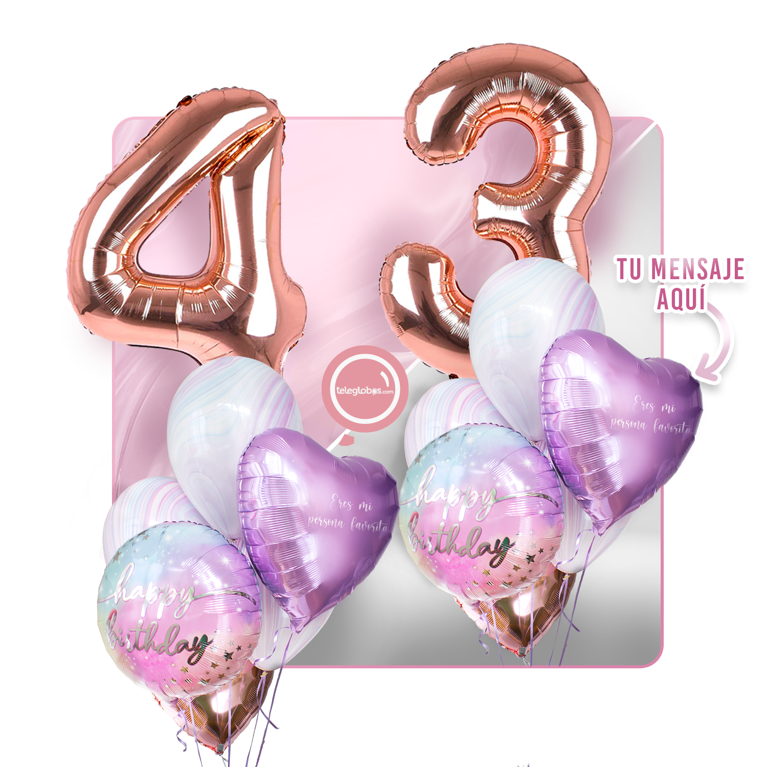 Kit celebrates -rainbow day- with balloons Helium