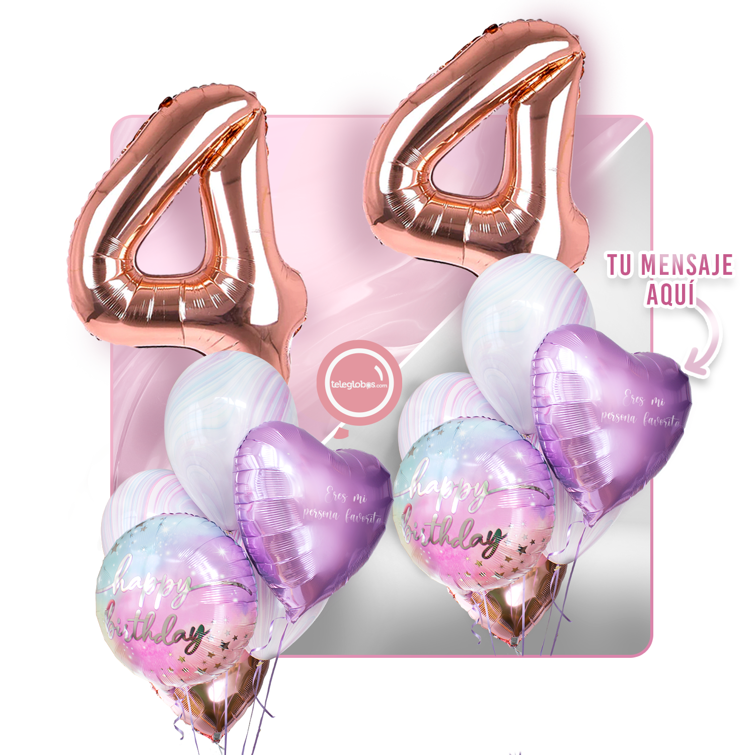 Kit celebrates -rainbow day- with balloons Helium