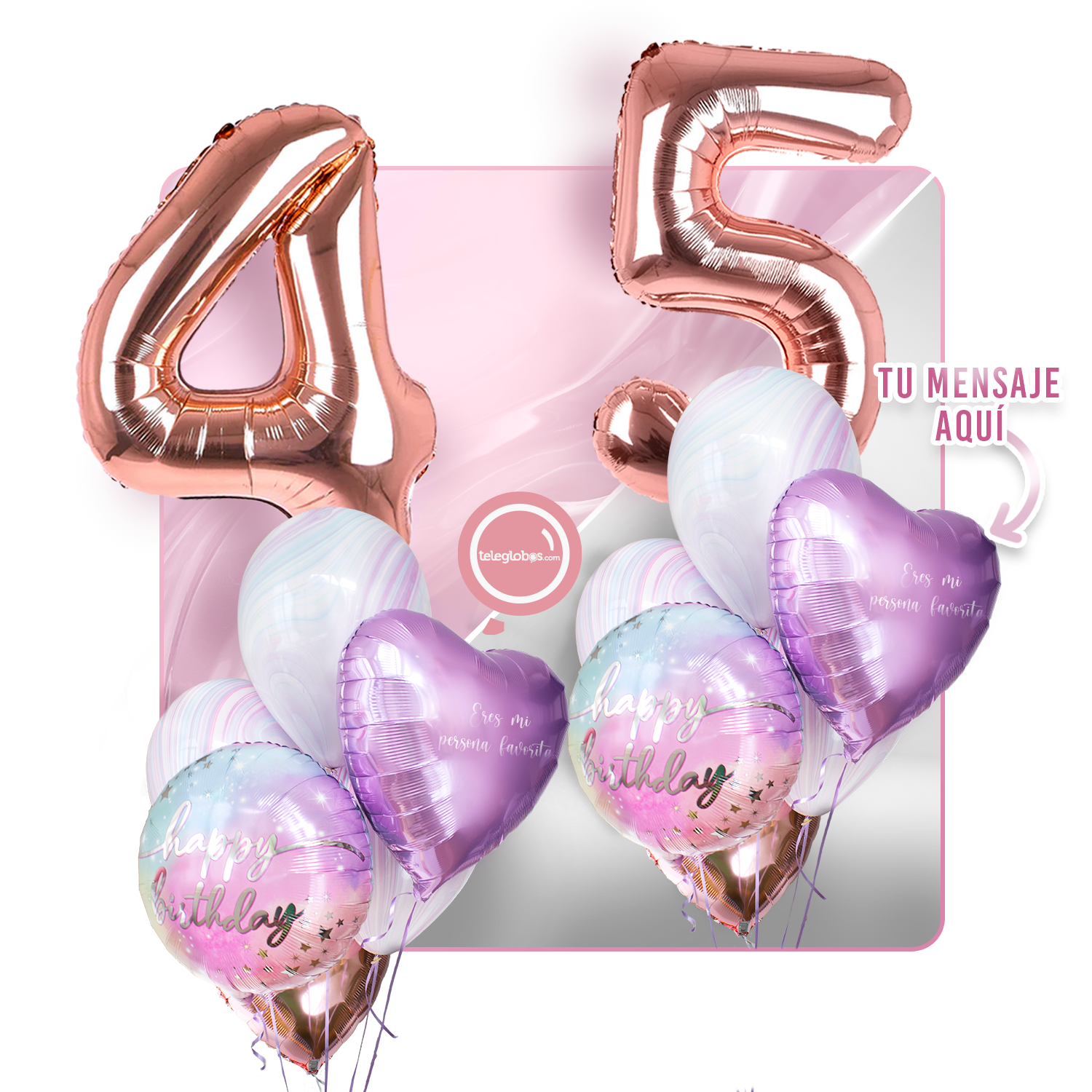 Kit celebrates -rainbow day- with balloons Helium