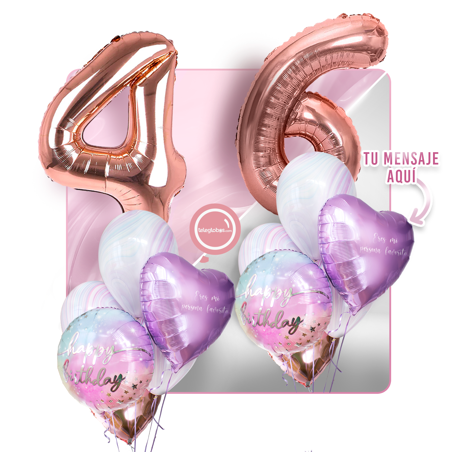 Kit celebrates -rainbow day- with balloons Helium