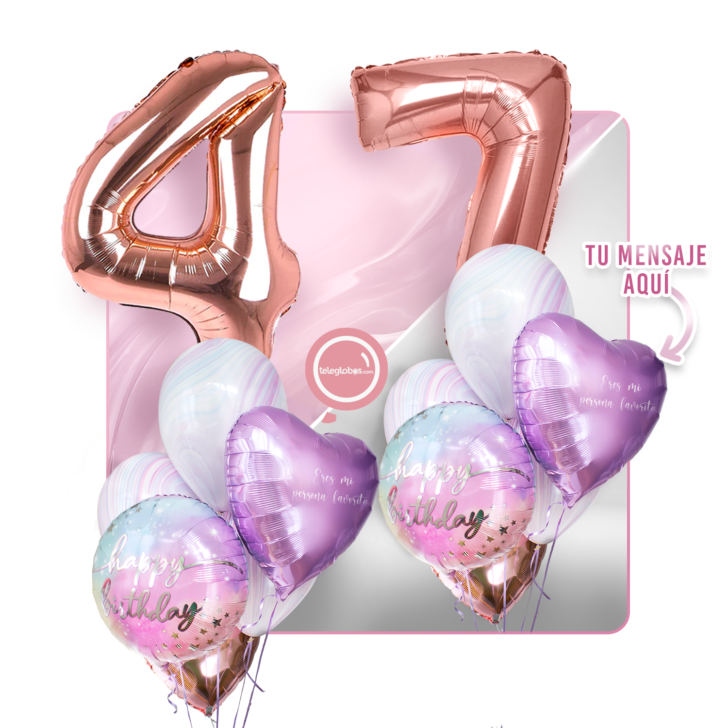 Kit celebrates -rainbow day- with balloons Helium