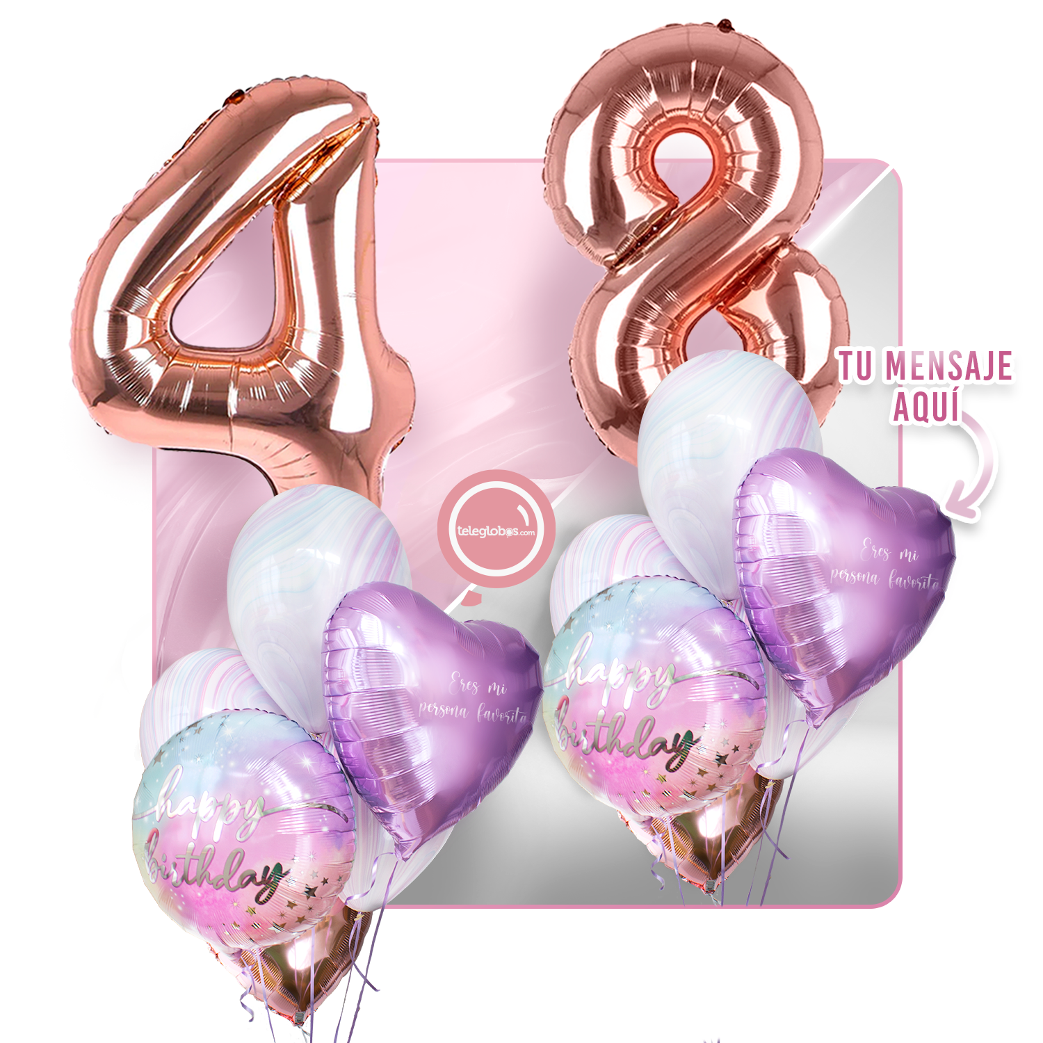 Kit celebrates -rainbow day- with balloons Helium