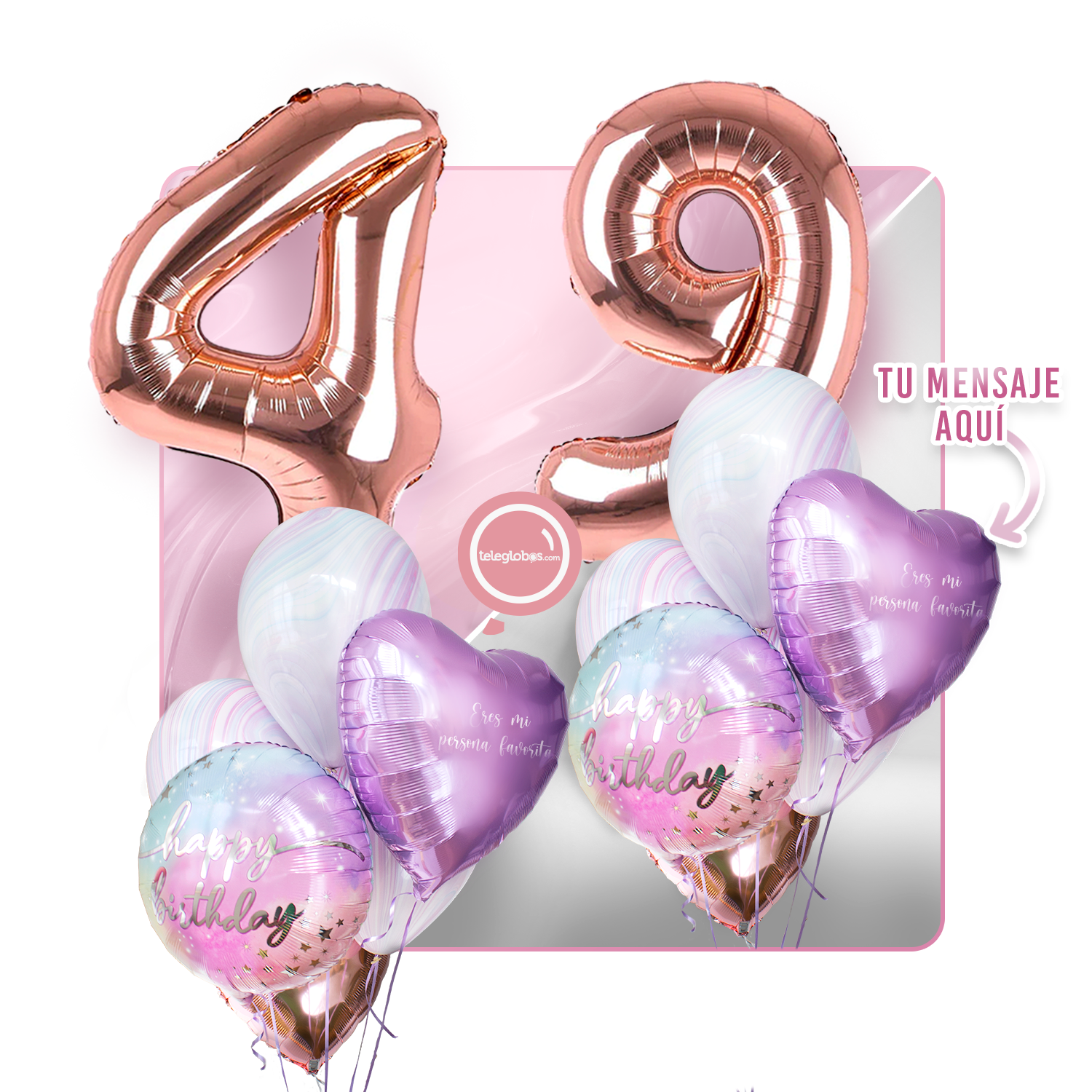 Kit celebrates -rainbow day- with balloons Helium